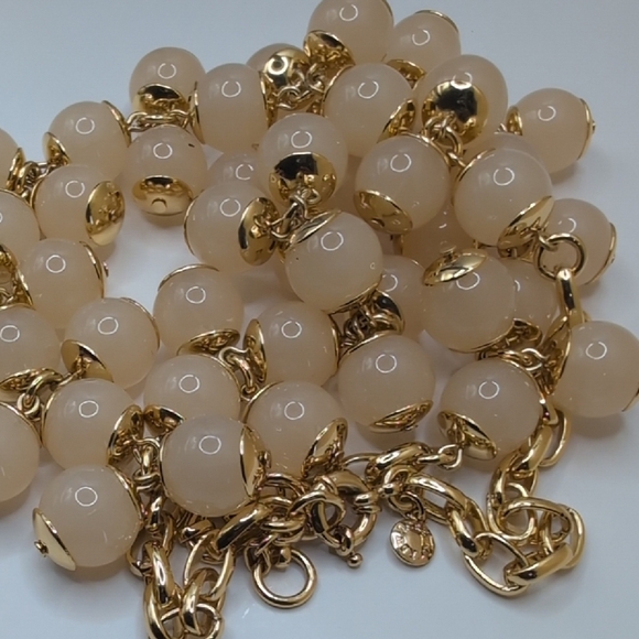J. Crew Gold and Cream Cluster Bead Necklace - Picture 4 of 7